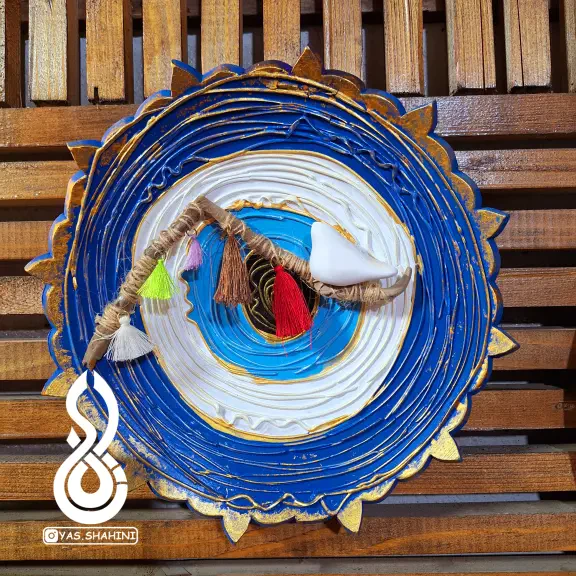 تصویر 1  دیوارکوب سنتی چشم‌ زخم طرح 1