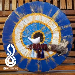 دیوارکوب سفالی چشم زخم طرح 2