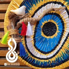 دیوارکوب سفالی چشم زخم طرح 1