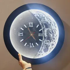 ساعت دیواری ماه هلالی