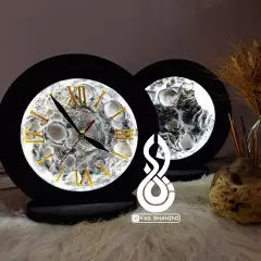 ساعت رومیزی ماهگون