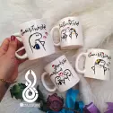 تصویر 2 ماگ با نام سفارشی
